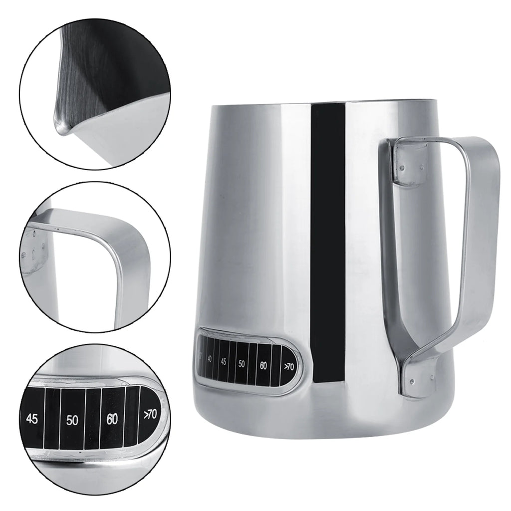 Jarra de espumar con termómetro 600ml