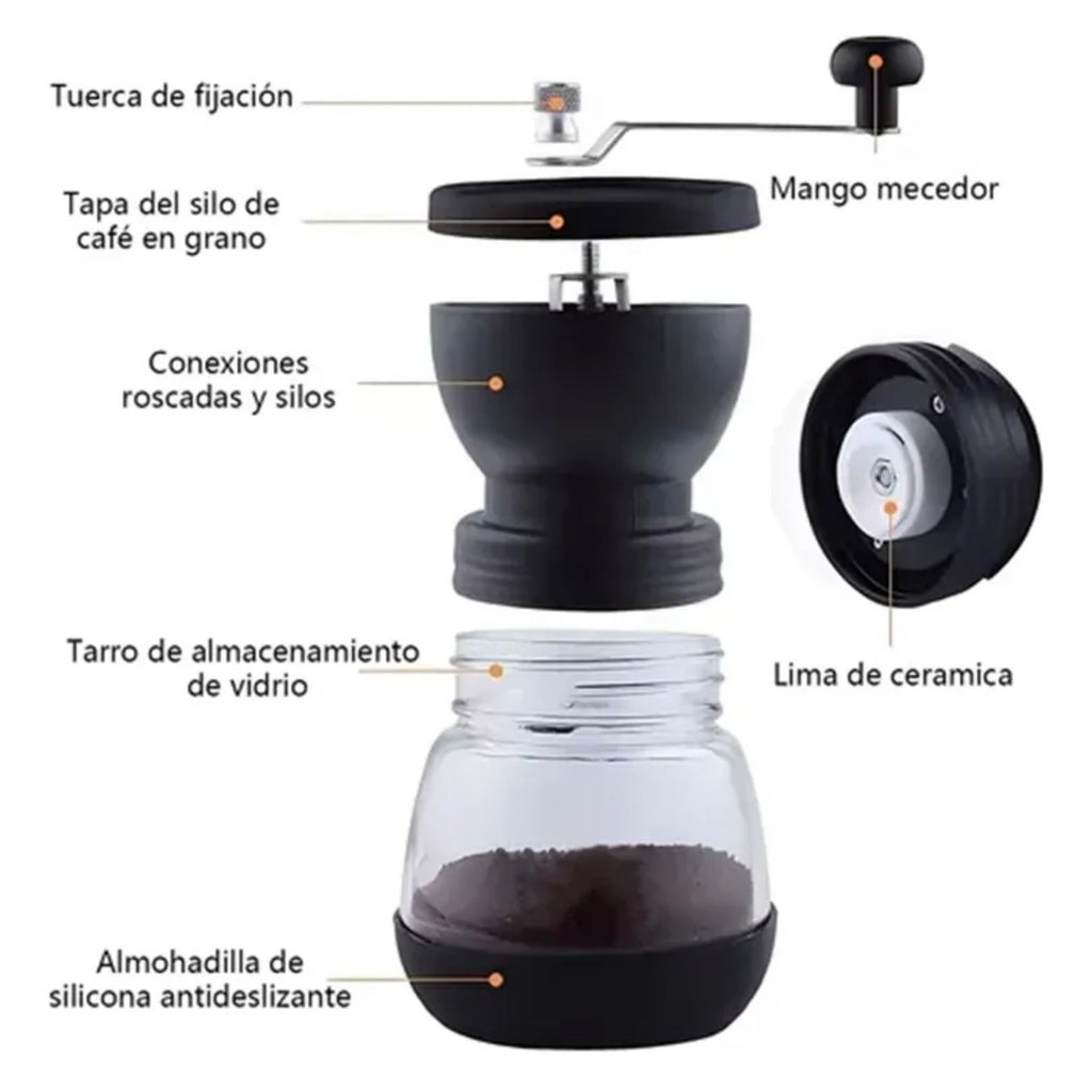 Molinillo manual con frasco