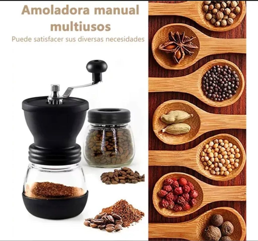 Molinillo manual con frasco