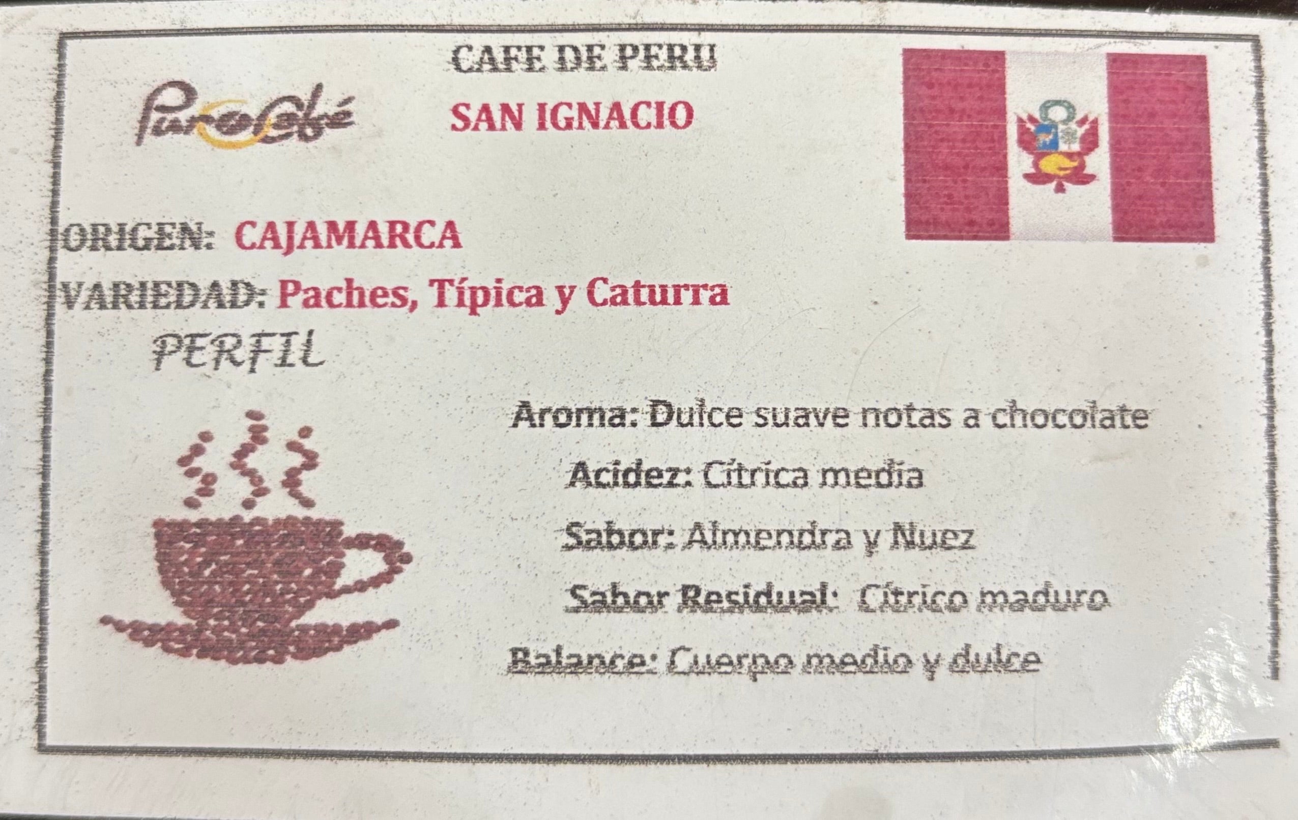 Café de 250gr [Grano/Molido]