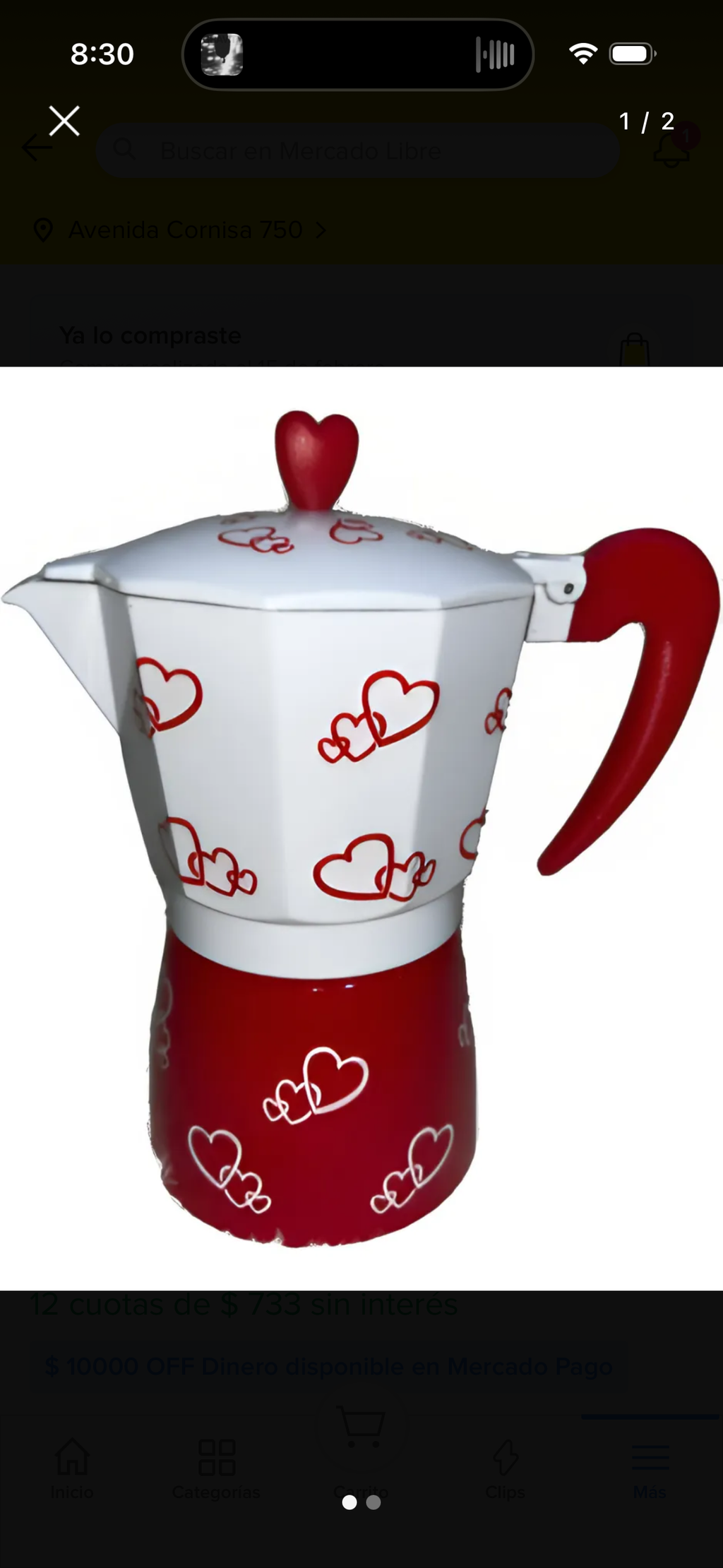 Cafetera Italiana de  6 tazas