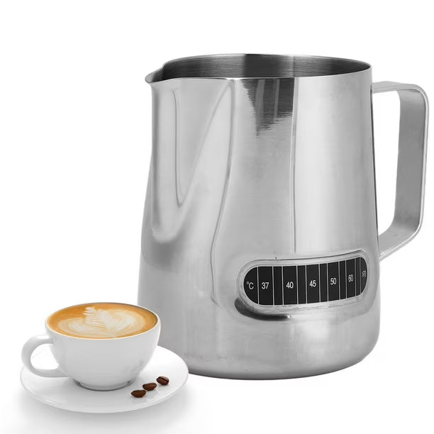 Jarra de espumar con termómetro 600ml